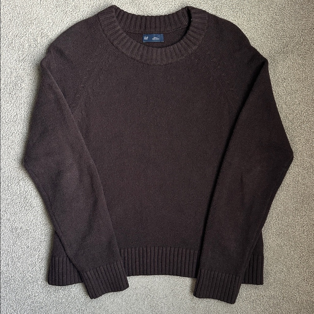 Gap CashSoft Crewneck Sweater in Terra Brown Size S - Picture 4 of 7